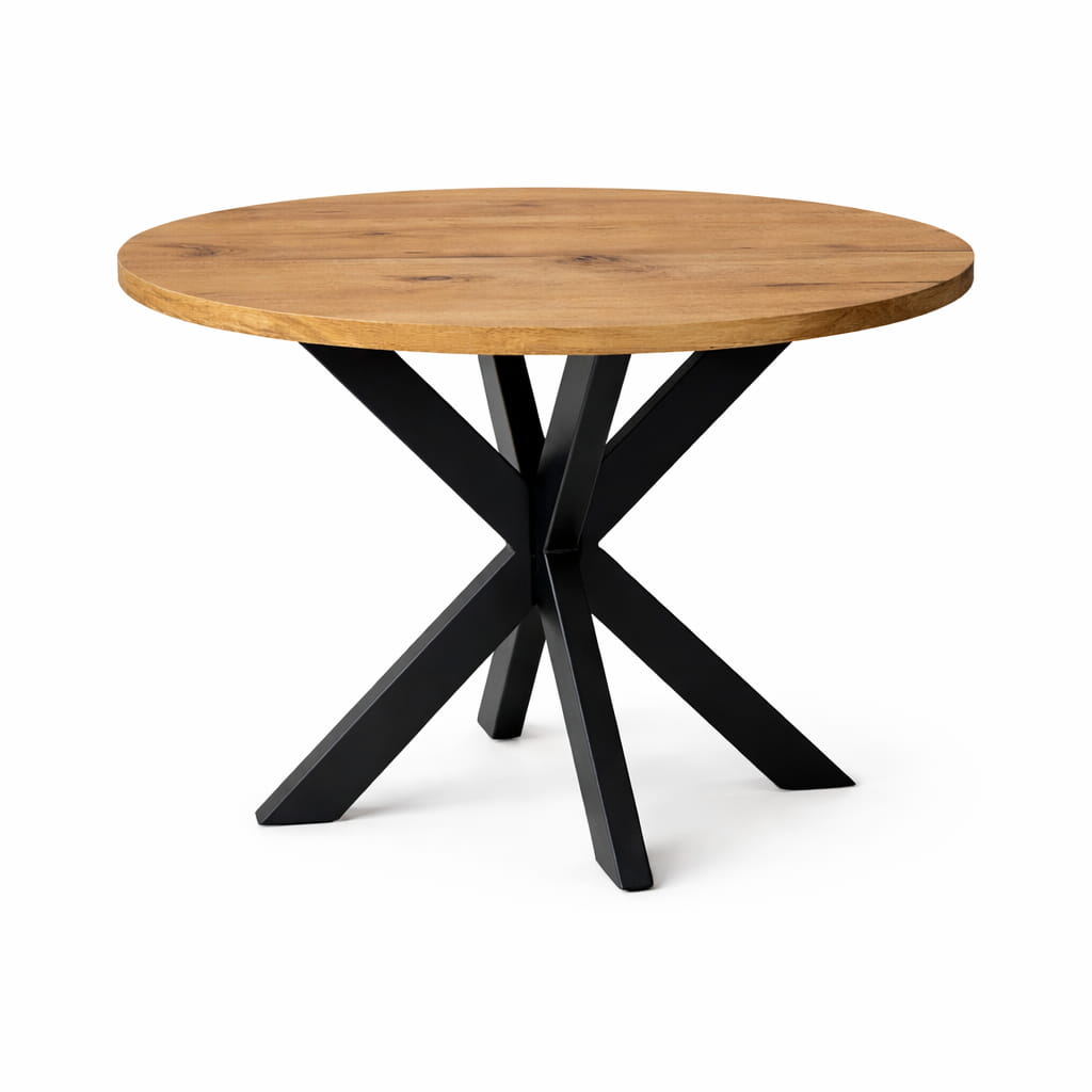 Stolik 60 cm okrągły okolicznościowy, kawowy, nogi Metalowe Czarne „ Pająk ” | ArtD Home